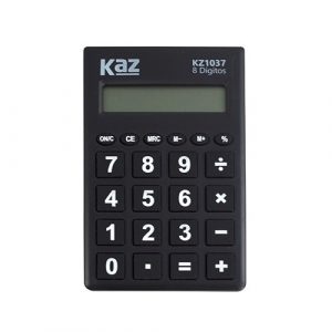 Calculadora De Bolso Kaz KZ1037 8 Dig Preto
