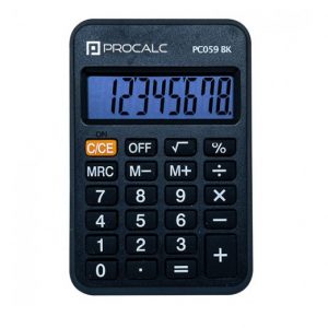 Calculadora de Bolso Procalc Preto 8 Digitos PC059BK