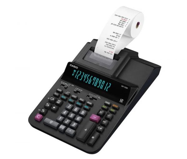 Calculadora de Mesa Com Bobina Bivolt DR-120R - Casio