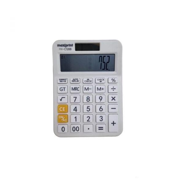 Calculadora De Mesa Maxprint MXC128B 12 Dígitos Branco 75000030