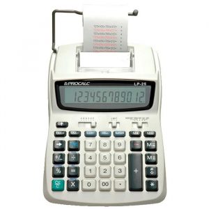 Calculadora De Mesa Procalc LP25 Com Impressão De Bobina 12 Digitos