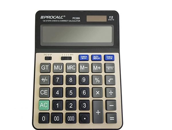 Calculadora De Mesa Procalc PC289 12Dígitos
