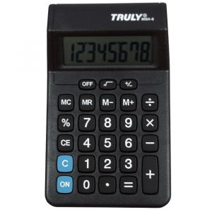 Calculadora De Mesa Truly 806A-8 Preto 8 Dígitos