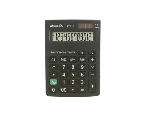 Calculadora De Mesa Zeta ZT712 12 Dígitos