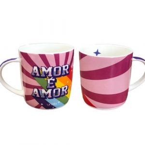Caneca De Cerâmica LGBT Amor é Amor 390ml - Unika 232