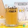 Caneca de Vidro Chopp Na Cachaça E Na Cerveja 565ML - Brasfoot 10559