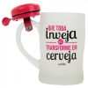 Caneca De Vidro Inveja Com Campainha 400ml - Unika 3034