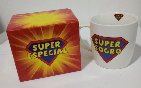 Caneca Porcelana Super Sogro Happy Dyas 330ml