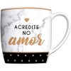 Caneca Porcelana Urban Com Amor Tudo Possivel 360ML Brasfoot 10407