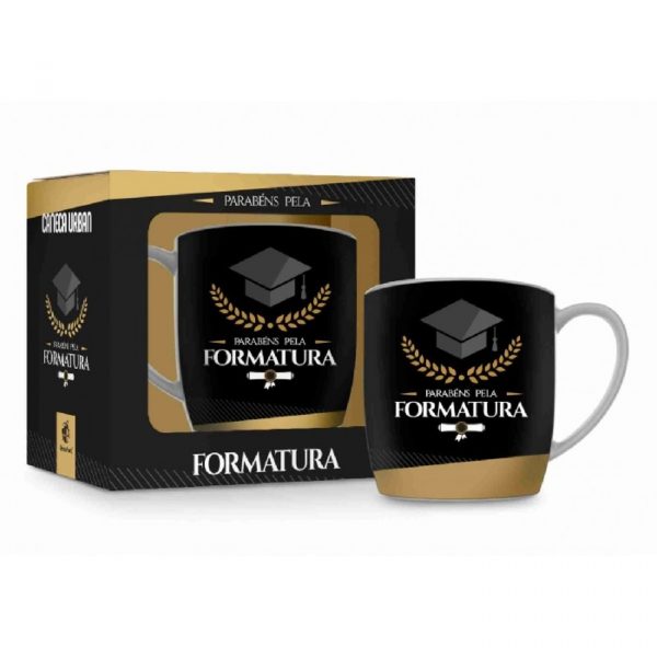 Caneca Porcelana Urban Formatura 360ML Brasfoot 2795