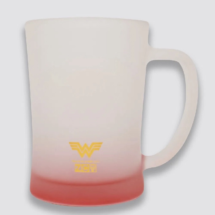 Caneca Vidro Zona Criativa Marvel Mulher Maravilha 650ml 10024170
