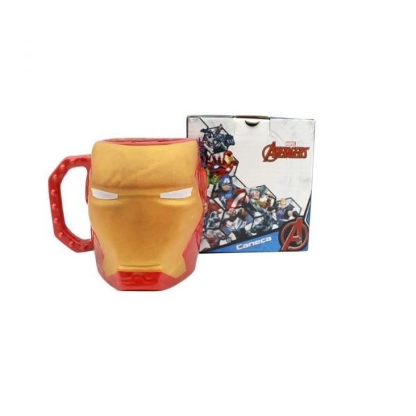 Caneca Zona Criativa Porcelana 3D Marvel Homem de Ferro 400ml 10023531