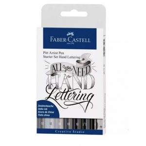 Caneta Artística Faber Castell Pitt Hand Lettering Starter 07 Unids 267118