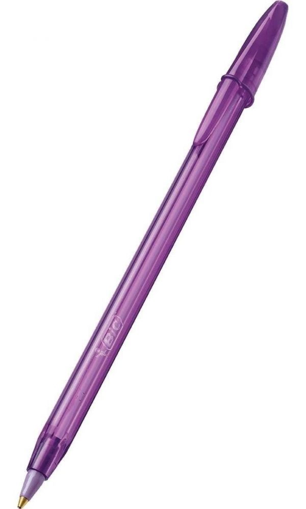 CANETA BIC CRISTAL FASHION 1.2 VIOLETA ROXO