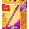 CANETA BIC CRISTAL FASHION 1.2 VIOLETA ROXO