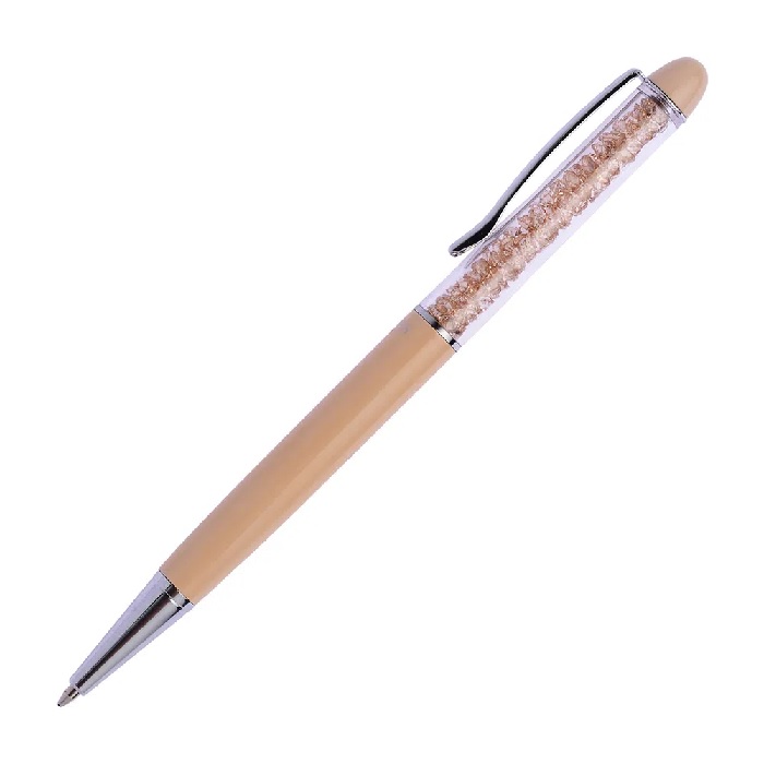 Caneta Crown Personalizada Metal Cristal Esferografica Nude EX10040N