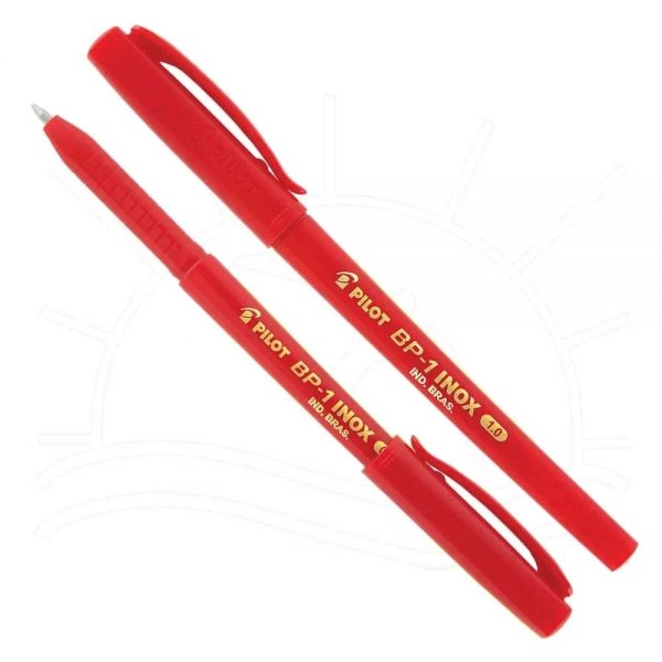 Caneta Esferografica Pilot Bp1 Inox 1.0 Vermelho