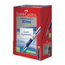 Caneta Esferográfica Faber Castell Xtreme Azul 1.0mm XT10/AZ C/18 Unidades