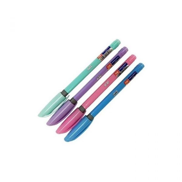 Caneta Esferográfica Kaz Tons Pastel 1.0mm Com 06 Cores Kaz KZ98154