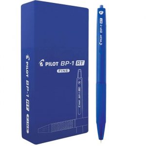 Caneta Esferográfica Pilot Bp-1 Retrátil 0.7 Azul C/12 Unidades