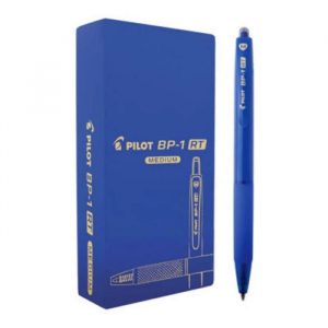 Caneta Esferográfica Pilot Bp-1 Retrátil 1.0 Azul C/12 Unidades