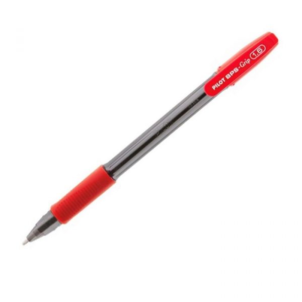 Caneta Esferográfica Pilot Bps Grip 1.6 Grossa Vermelho