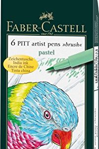 CANETA FABER CASTELL ARTISTICA PITT PENCIL SOFT BRUSH TONS PASTEL 06 CORES 167163