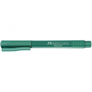 Caneta Faber Castell Fine Pen 0.4 Verde Escuro 900