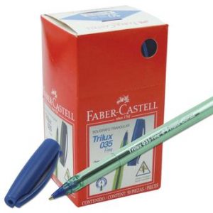 CANETA FABER CASTELL TRILUX FINE AZUL 035 CX50