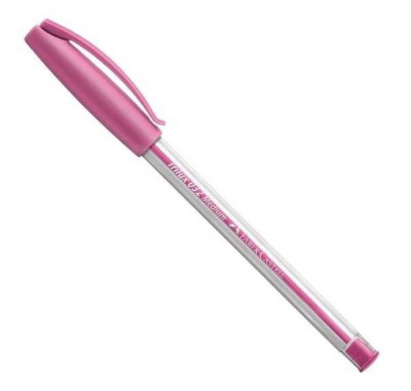 CANETA FABER CASTELL TRILUX MEDIUM ROSA CX12 032RS