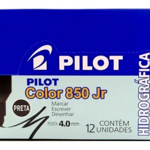 Caneta Hidrografica Pilot 850 Jr 4.0 Preto C/12 Unidades