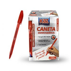 Caneta Kaz Tri 0.7 Vermelho C/50 Unidades KZ98131