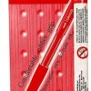 Caneta Laknock Retrátil 1.0 mm Vermelho Uni-Ball C/12 Unidades