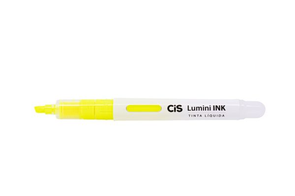 Caneta Marca Texto Cis Lumini Liquído Amarelo Cis 527437