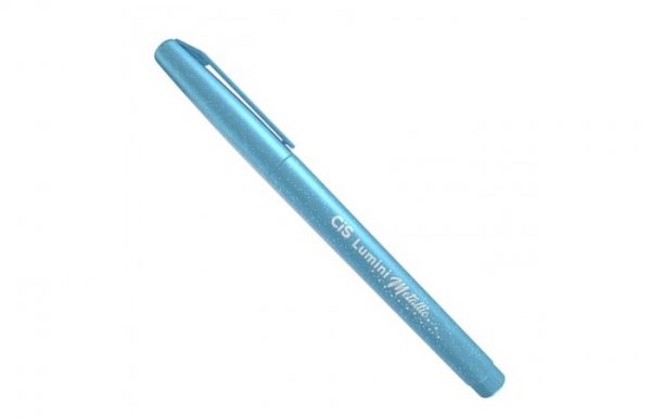 Caneta Marca Texto Cis Lumini Metallic Azul 47809