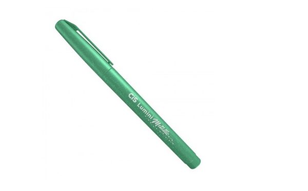 Caneta Marca Texto Cis Lumini Metallic Verde 47806