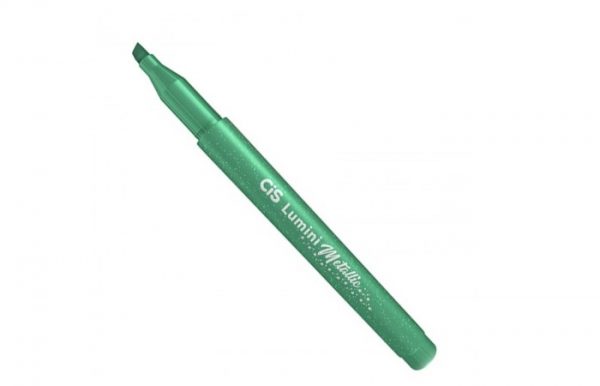 Caneta Marca Texto Cis Lumini Metallic Verde 47806