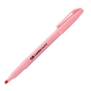 Caneta Marca Texto Cis Lumini Pastel Rosa 47804