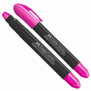 Caneta Marca Texto Faber Castell Gel SuperSoft Rosa 155728