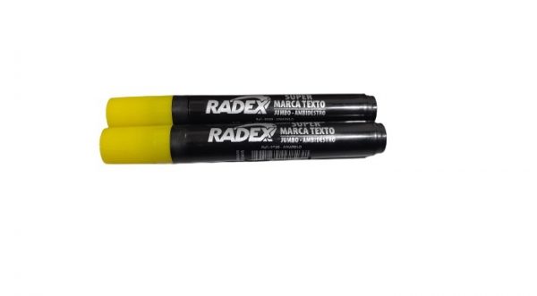 Caneta Marca Texto Jumbo Radex Amarelo 9599