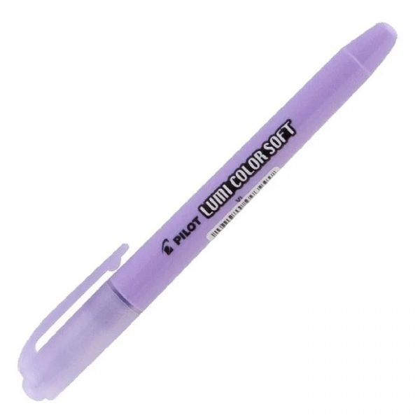 Caneta Marca Texto Pastel Violeta Pilot Soft C/12 Unidades