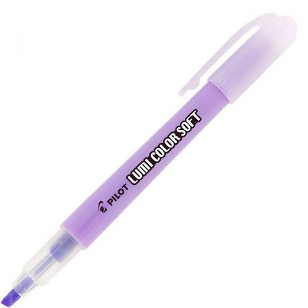 Caneta Marca Texto Pastel Violeta Pilot Soft C/12 Unidades