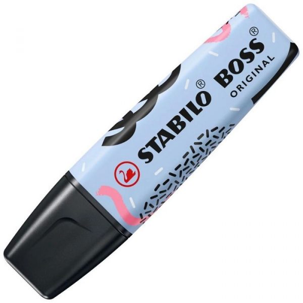 Caneta Marca Texto Stabilo Boss Ju Schnee Azul Pastel 70/30