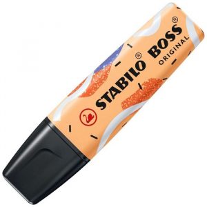 Caneta Marca Texto Stabilo Boss Ju Schnee Laranja Pastel 70/30