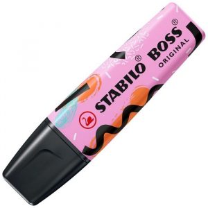 Caneta Marca Texto Stabilo Boss Ju Schnee Rosa Pastel 70/30