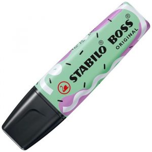 Caneta Marca Texto Stabilo Boss Ju Schnee Verde Pastel 70/30