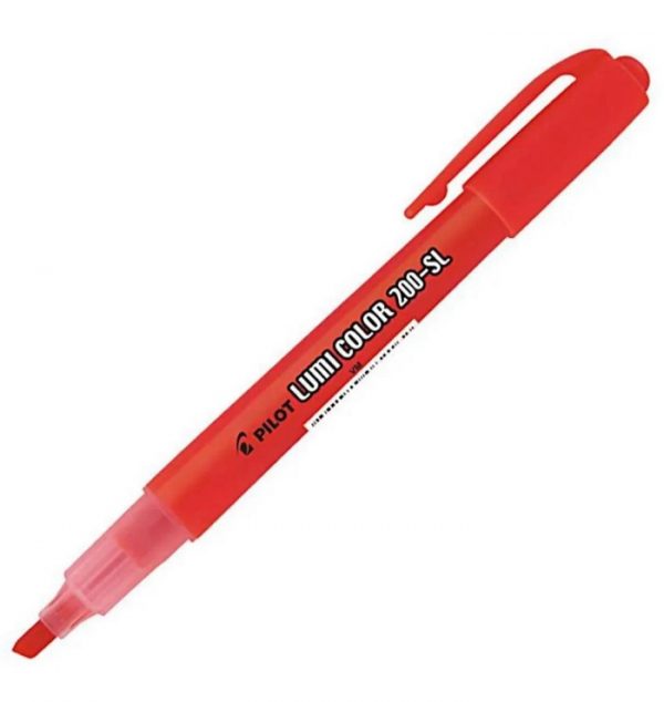 Caneta Marca Texto Vermelho Pilot 200SL