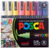 Caneta Marcador Posca PC-5M C/ 16 Cores - Uniball