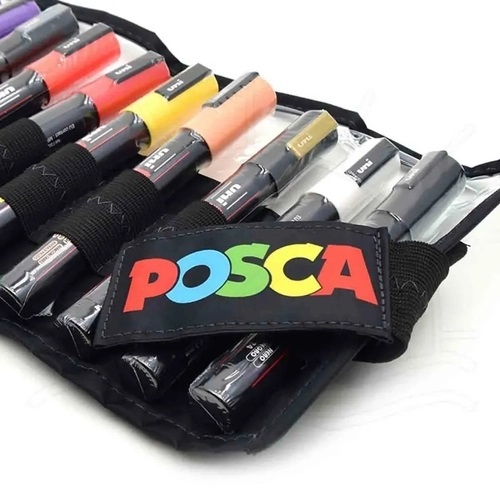 Caneta Marcador Posca PC-5M Rollerset C/ 12 Cores - Uniball