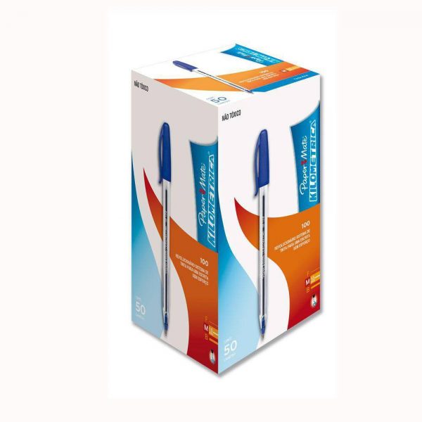 CANETA PAPER MATE KILOMETRICA 100 1.0 M AZUL 1824231